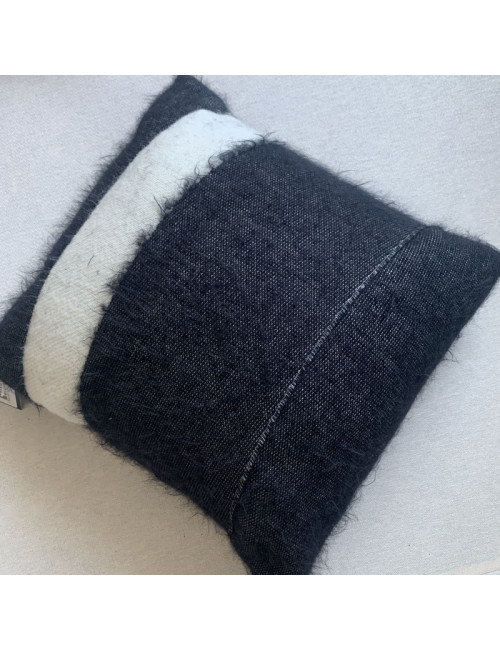 Pôdevache Faro mohair square cushion 45x45cm