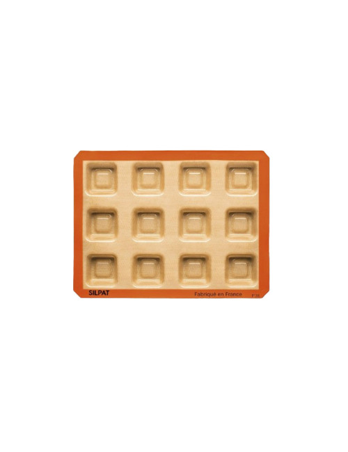 SILPAT 12 square savarin cake mold in silicone 40x30cm