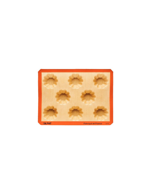 SILPAT 8-brioche cake mold in silicone 40x30cm