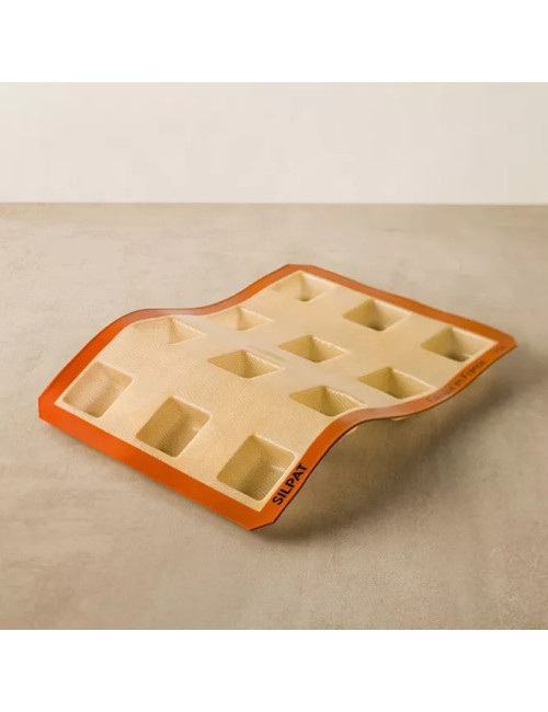 SILPAT 12-square silicone cake mold 40x30cm