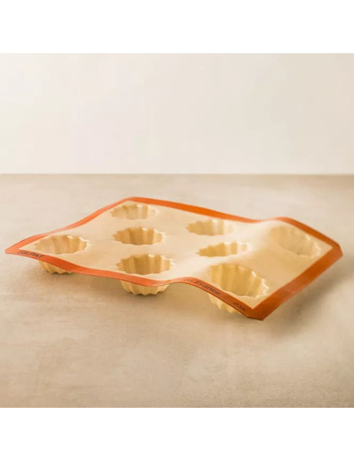 SILPAT 8 mini striated cake mold in silicone 40x30cm