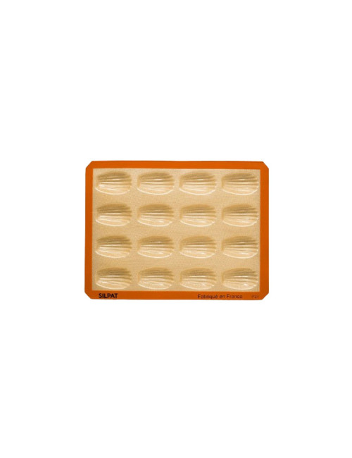 SILPAT 16 Madeleine Cake Mold in Silicone 40x30cm