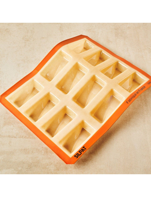 SILPAT 12 Twisted Bars Silicone Cake Mold 40x30cm