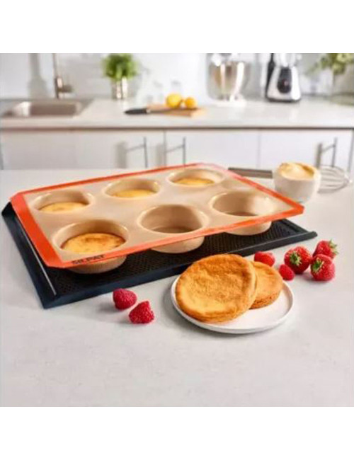 SILPAT 6 large round silicone cake mold 40x30cm