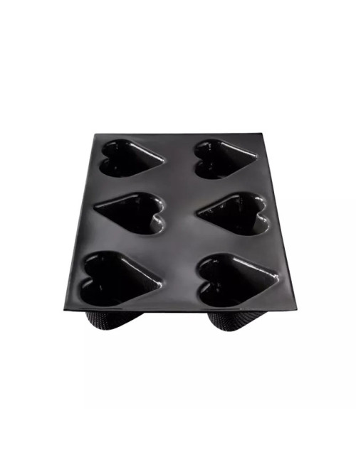 FLEXIPAN 6-heart silicone cake mold 30X20cm