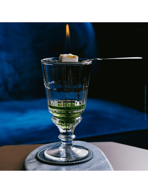 La Rochère Set of 2 absinthe glasses with tasting spoon