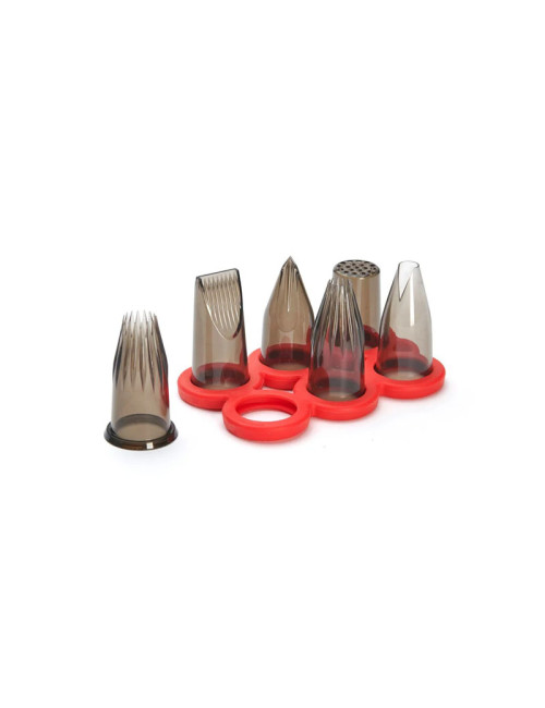 DE BUYER Set of 6 creative nozzles for Le Tube