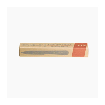 OPINEL box of 2 paring knives n°112 natural wood