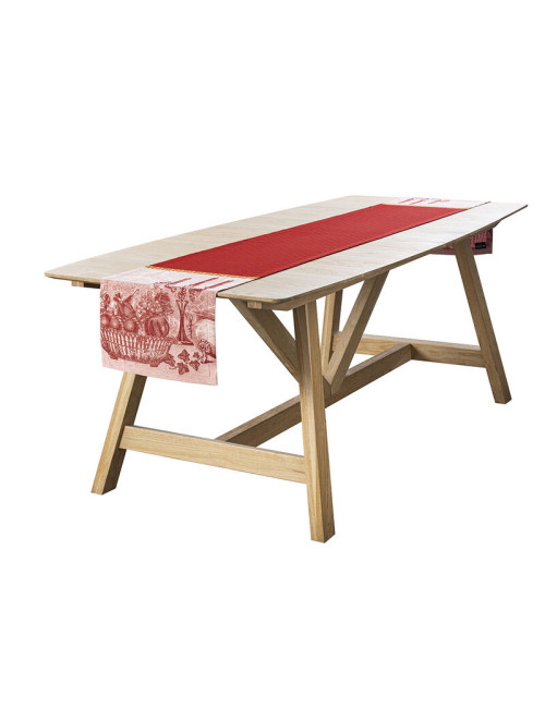 LE JACQUARD FRANCAIS Festin cotton table runner - 2 colors