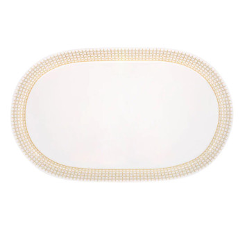 DEGRENNE Oval dish Couronne in porcelain 38x23.5cm