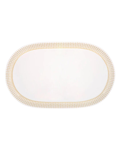 DEGRENNE Oval dish Couronne in porcelain 38x23.5cm