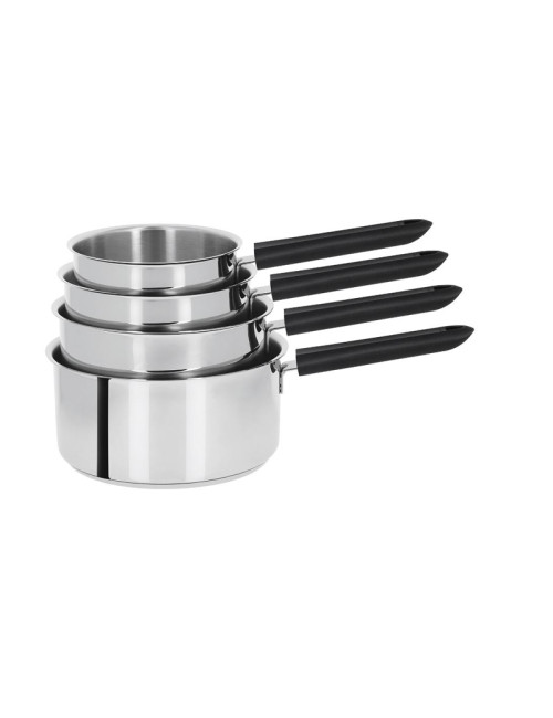 CRISTEL Mutine Fixed 4-Piece Saucepan Set - 14, 16, 18, and 20cm