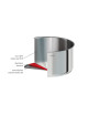 CRISTEL Mutine Fixed 4-Piece Saucepan Set - 14, 16, 18, and 20cm