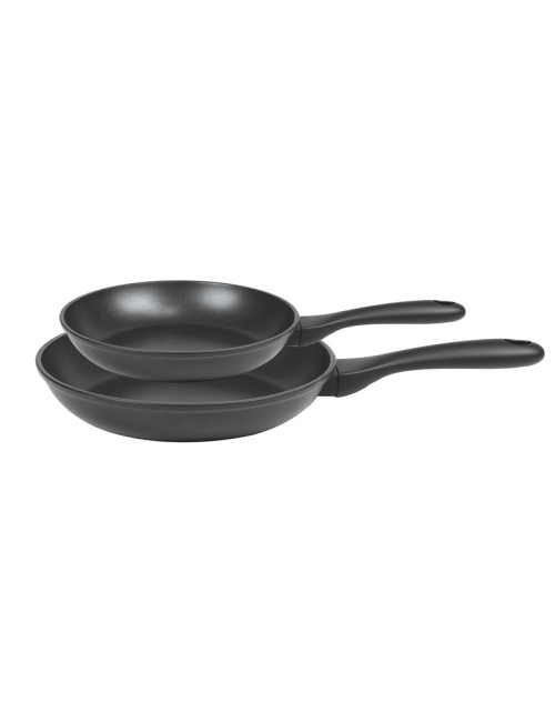 CRISTEL Cookway Cookware Set: 2 Fixed Frying Pans, 24 and 28 cm
