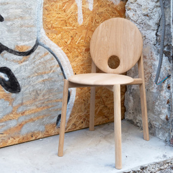 DRUGEOT MANUFACTURE Hélio Solid Oak Chair - 4 Models, 2 Finishes