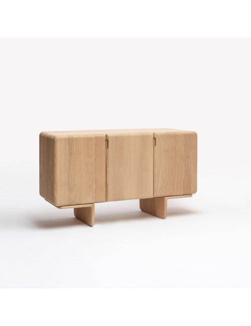 DRUGEOT MANUFACTURE 3-Door Sideboard Téhème Solid Oak - 2 Finishes