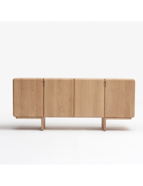 DRUGEOT MANUFACTURE 4-Door Sideboard, Solid Oak - 2 Finishes