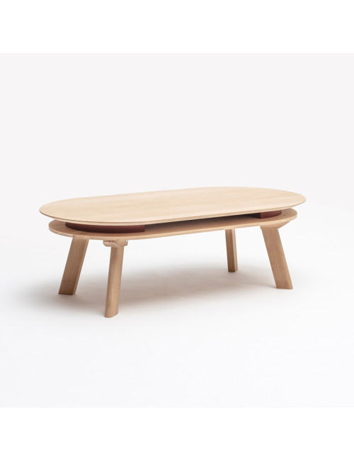 DRUGEOT MANUFACTURE Parati Coffee Table Solid Oak - 2 Finishes, 14 Colors