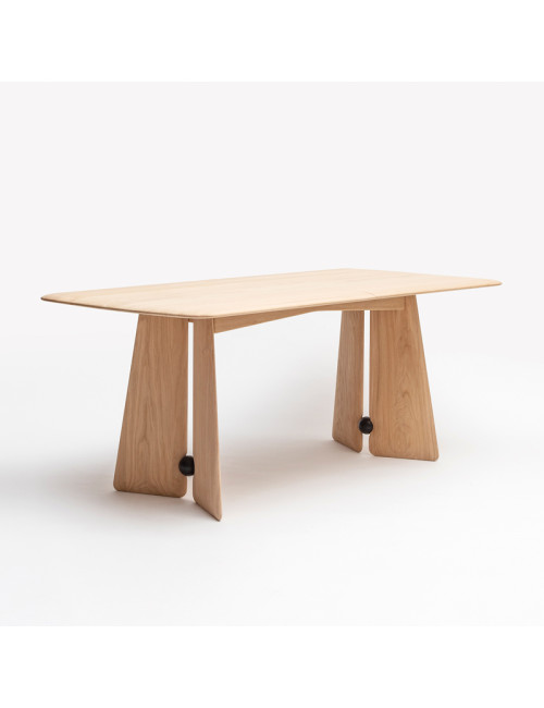 DRUGEOT MANUFACTURE Farfalla Fixed or Extendable Dining Table - 2 Finishes, 2 Sizes