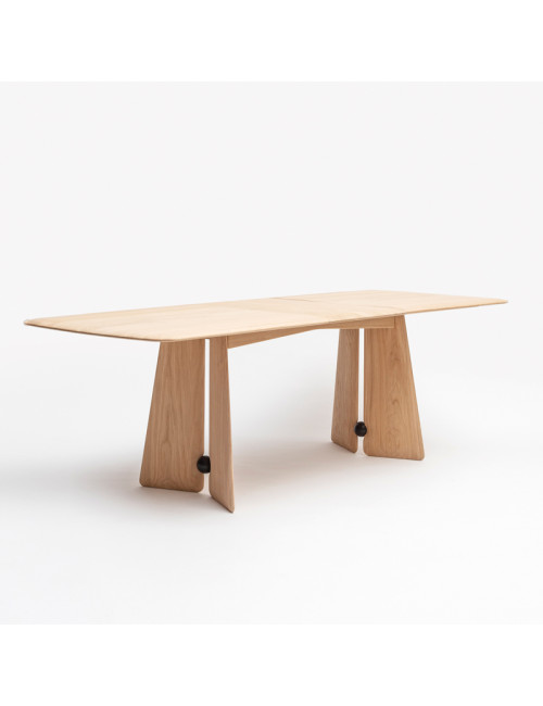 DRUGEOT MANUFACTURE Farfalla Fixed or Extendable Dining Table - 2 Finishes, 2 Sizes