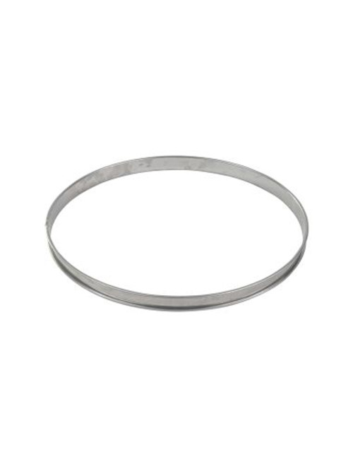 GOBEL Tall Stainless Steel Tart Ring with Rolled Edges - 2 Sizes