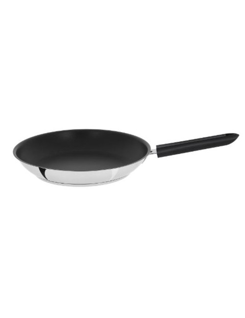CRISTEL Mutine Fixed Stainless Steel Non-Stick Frying Pan - 3 Sizes