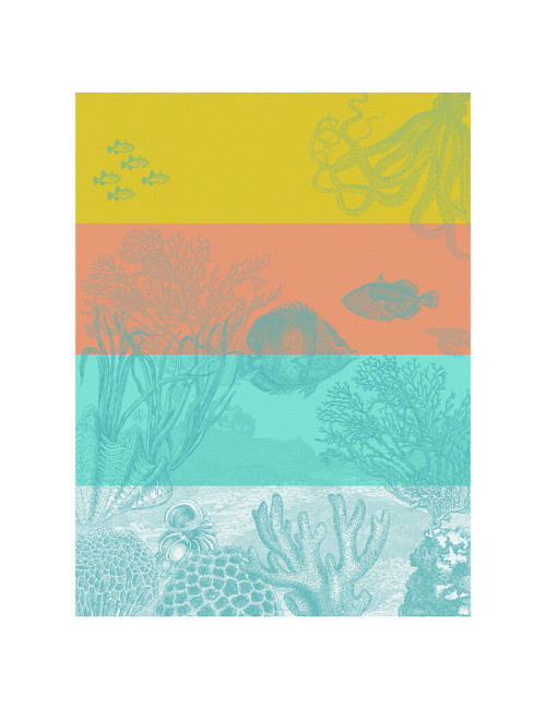 LE JACQUARD FRANCAIS Under the Ocean Cotton Tea Towel - 3 Colors