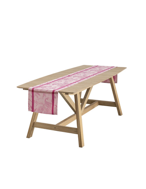 LE JACQUARD FRANCAIS A l'orangerie linen table runner - 3 colors 50x150cm