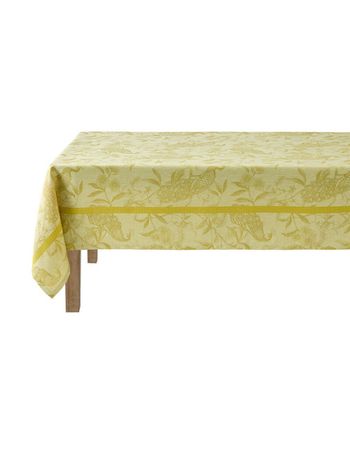 LE JACQUARD FRANCAIS À l'orangerie linen tablecloth - 3 colors and 4 sizes