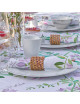 LE JACQUARD FRANCAIS 4 Sweet Pea Napkins Cotton and Linen