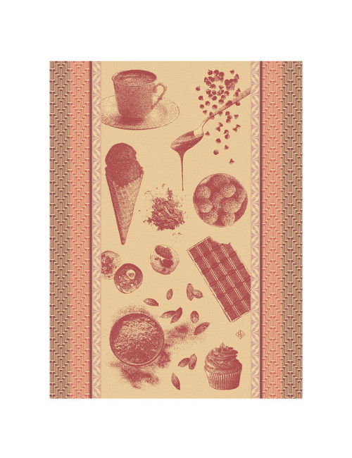 LE JACQUARD FRANCAIS Chocolate Cotton Tea Towel - 3 Colors