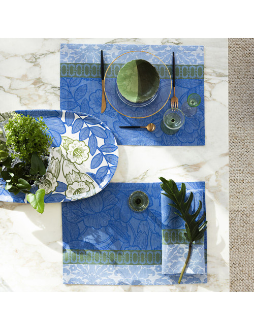 LE JACQUARD FRANCAIS 4 Escapade Tropicale linen placemats - 3 colors