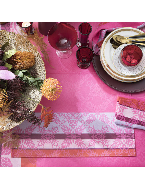 LE JACQUARD FRANCAIS 4 coated Mumbai cotton placemats - 3 colors