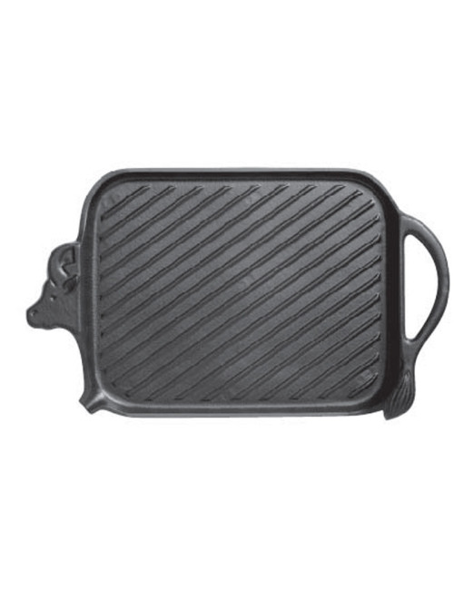 CHASSEUR Cast Iron Beef Grill 27x20cm Matte Black