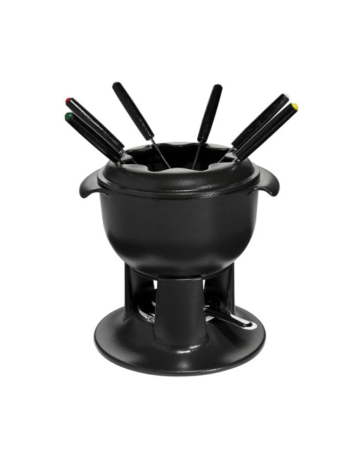 CHASSEUR Cast Iron Fondue Bourguignonne Set 21cm - 2 Colors