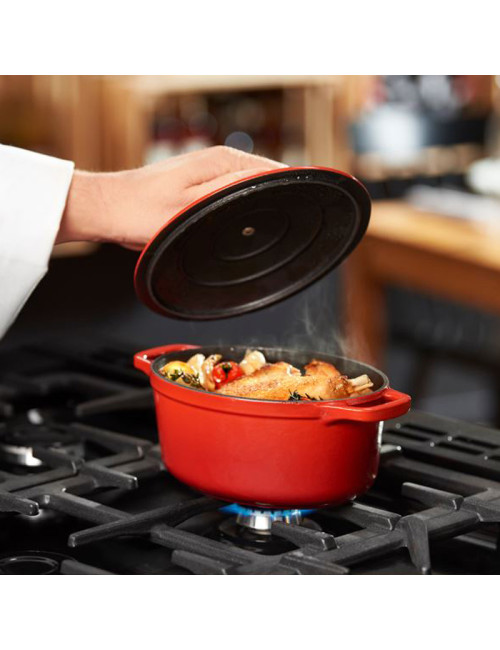 CHASSEUR Oval Cast Iron Cocotte Dish 29cm - 6 Colors