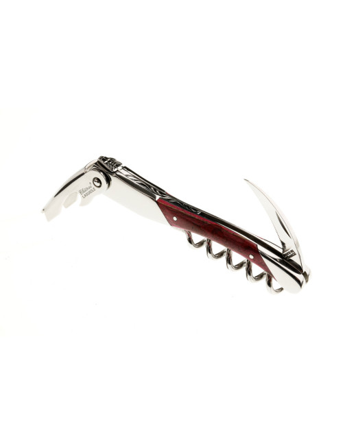 Chateau Laguiole Sommelier Knife, Grand Cru Collection, Pink Stabilized Beech Wood