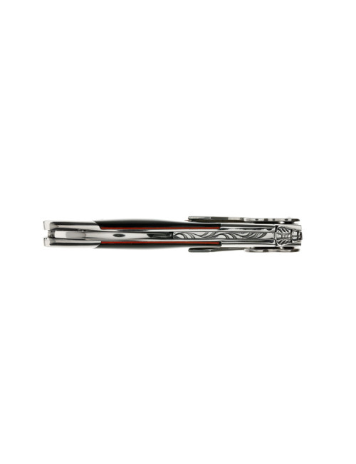 Chateau Laguiole Sommelier Knife, Edge Collection, Black Horn and Red Spacer