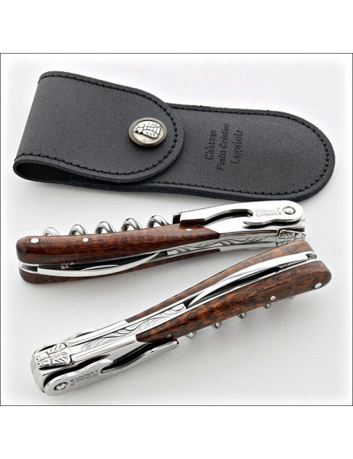 Chateau Laguiole Melchior Collection Sommelier Knife, Amourette Wood