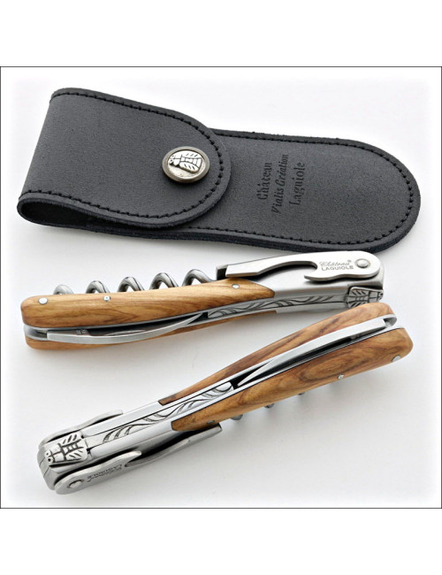 Chateau Laguiole Sommelier Knife Melchior Collection Olive Wood