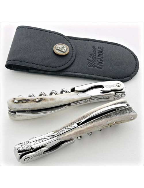 Chateau Laguiole Melchior Antler Collection Sommelier Knife