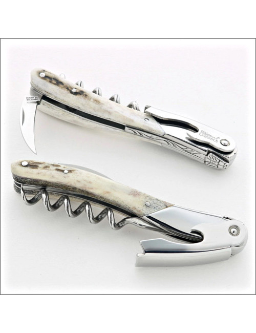Chateau Laguiole Melchior Antler Collection Sommelier Knife