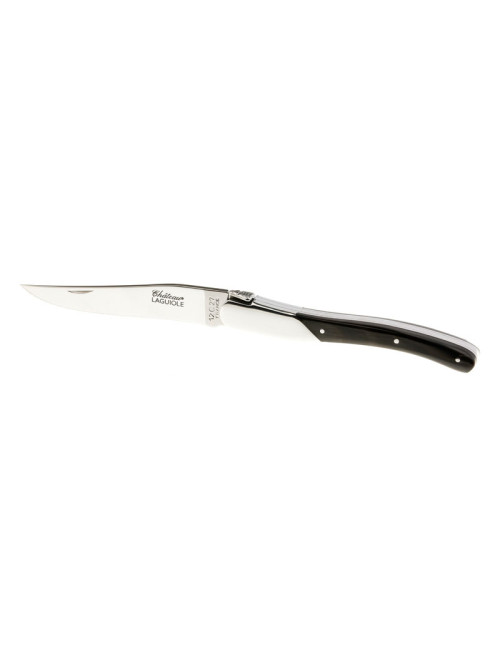 CHATEAU LAGUIOLE Signature Collection Black Horn Folding Knife