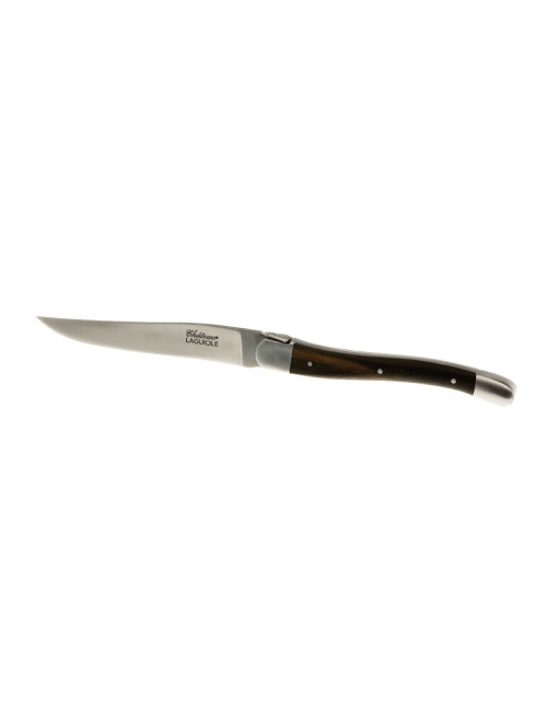 CHATEAU LAGUIOLE Set of 6 Table Knives, Signature Collection, Ebony Wood
