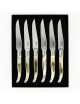 CHATEAU LAGUIOLE Set of 6 Table Knives, Heritage Collection, Antlers