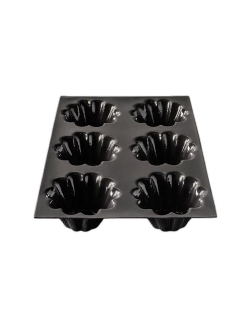 FLEXIPAN Silicone 6-Briochette Cake Mold, 29.5x19.5cm