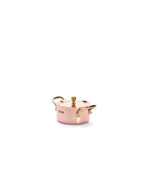 DE BUYER Inocuivre Copper-Stainless Steel Dutch Oven with Lid, 10cm