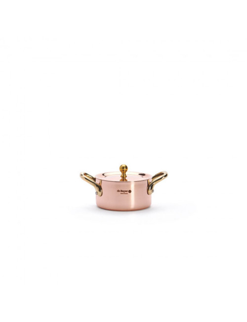 DE BUYER Inocuivre Copper-Stainless Steel Dutch Oven with Lid, 10cm