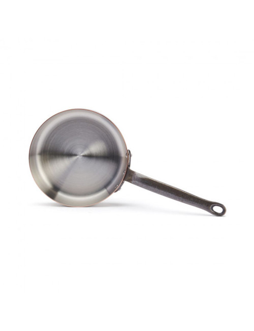 DE BUYER Inocuivre Copper-Stainless Steel Straight Sauté Pan with Cast Iron Handle - 4 Sizes