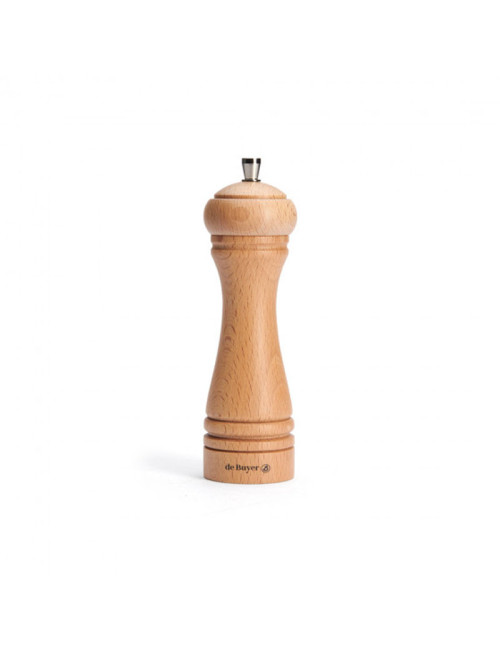 DE BUYER Java 18cm Wooden Salt Mill - 2 Colors